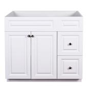 Luxo Marbre Nord Vanity Shaker Style with 2 Doors and 2 Drawers 36-in White