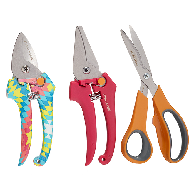 Fiskars Gardening Tool Pruner/Snip/Shear Set - 3 Pieces 377760-5003 Fiskars Gardening Tool Pruner/Snip/Shear Set - 3 Pieces 377760-5003