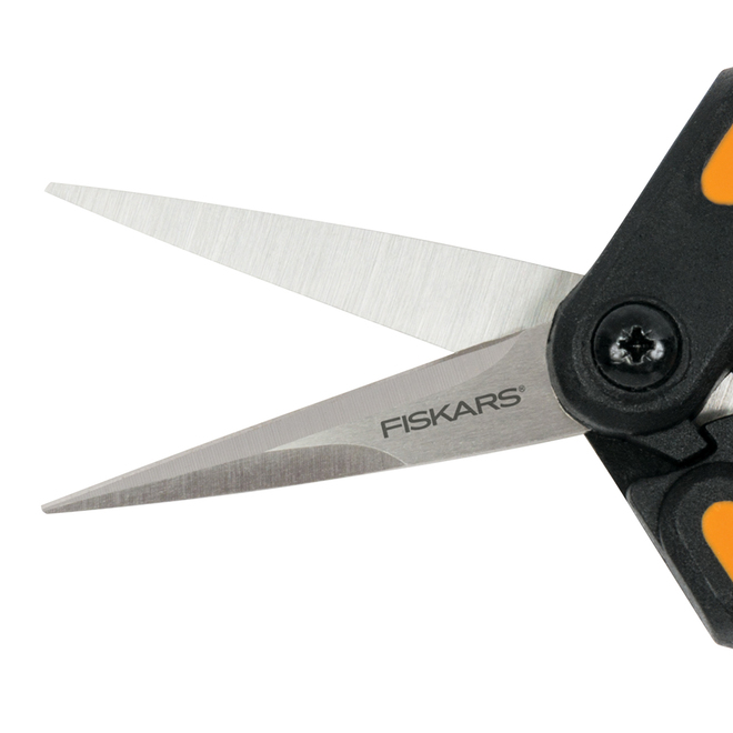 Precision-Tip Snips - 6" - Black/Orange