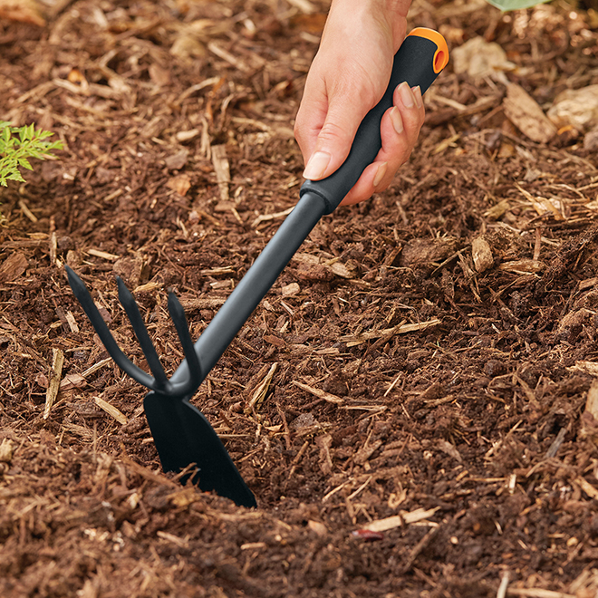 Cultivator Hoe - 200S Series - Steel - Black/Orange