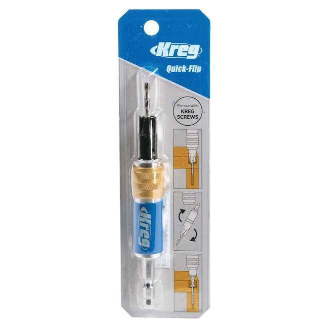 Kreg Quick-Flip Dual-Action Pre-Drilling Bit for Pocket Hole Screws