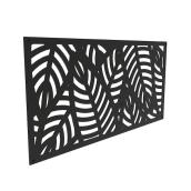 Panneau d'intimité décoratif en polypropylène noir Sanibel par Barrette de 2 pi x 4 pi