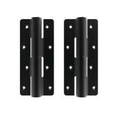 Barrette Black Heavy Duty 3 x 7-in Butterfly Hinge, 2/Pack