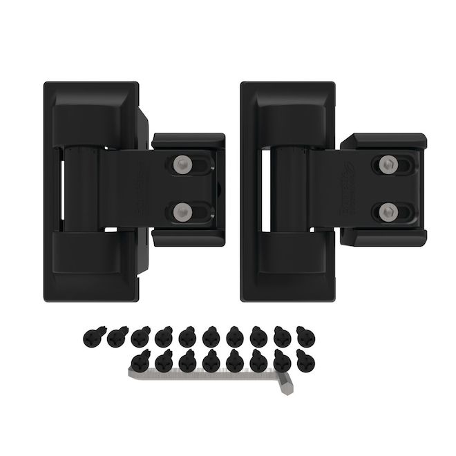 Barrette 21 3/8-in Black Stainless Steel Pool Gatch Latch