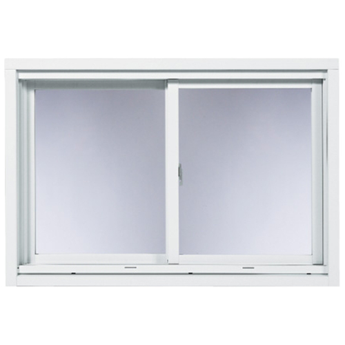 Fenêtre coulissante Supervision, cadre en pin et PVC, blanche, 31,5 po de haut x 30,5 po de large