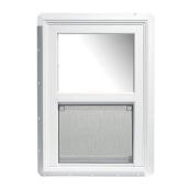 Fenêtre à guillotine simple North Vision, revêtement de PVC, blanche, 38 po de large x 54 po de haut