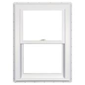 Fenêtre à guillotine simple North Vision, blanche, revêtement de PVC, 24 po de large x 36 po de haut
