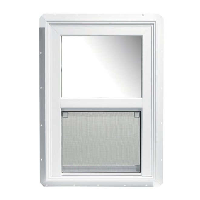 North Vision Single Hung Window - PVC - Low Emissivity Coating - 36-in W x 48-in H