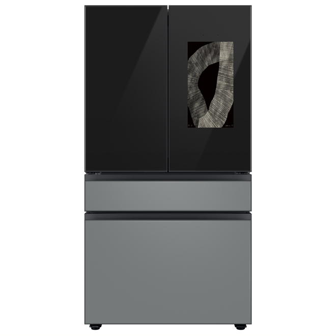 Samsung Bespoke 28.9-cu. ft. 4-Door Standard-Depth (Fingerprint ...