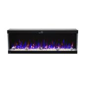 Napoleon Trivista Pictura 50-in Black 3-Sided Electric Wall Mount Fireplace