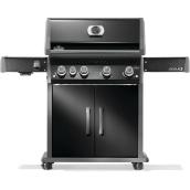 Barbecue au gaz propane Rogue PRO 525 Napoléon avec 4 brûleurs et 1 brûleur latéral, 90 000 BTU, noir