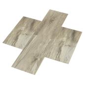 Planches de vinyle pour plancher, 12'' x 24'', marbre, 8/pqt