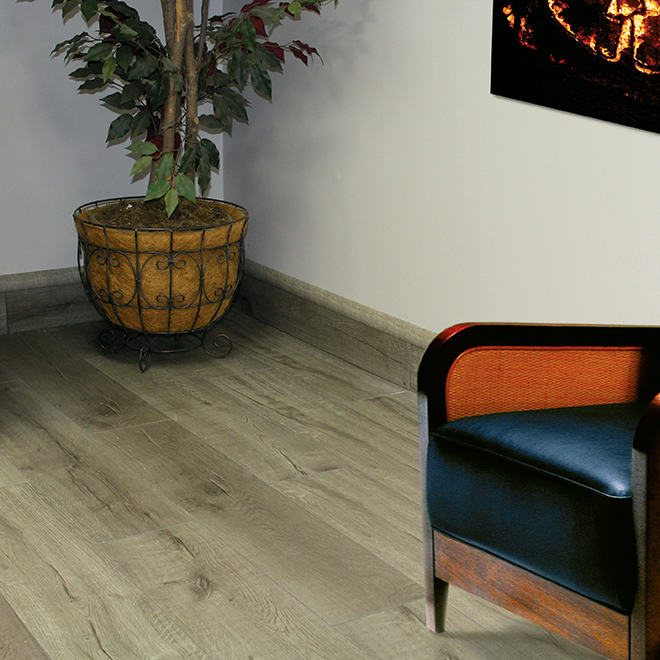 True Grout Vinyl Floor Planks - Click System Installation - Pacifica Woodlook - 7-in W x 36-in H