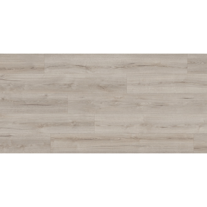 Revêtement de plancher en stratifié Quickstyle couleur chêne Claymono 6,25 po x 54,45 po x 12 mm, 18,94 pi²/bte