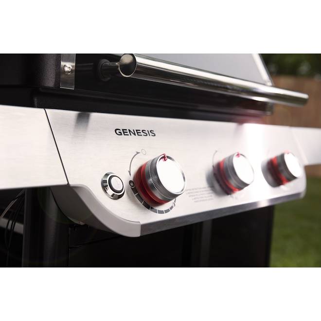 Weber Genesis E-315 39,000-BTU Stainless Steel 3-Burner Natural Gas Gril - Black