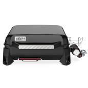 Table de cuisson en acier portative Weber 17 po au propane 12500 BTU, noir