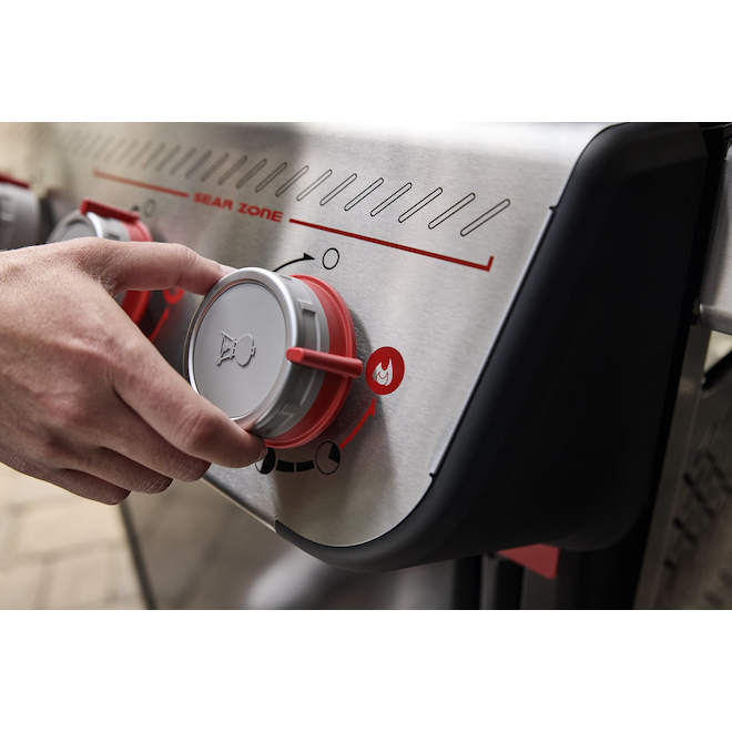 Barbecue au gaz propane SPIRIT E-425S Weber à 4 brûleurs, 35 000 BTU