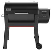 Fumoir à granules XL Weber Smoque (MD) 34 po avec Wi-Fi et Bluetooth, acier noir