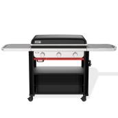 Plaque de cuisson 30 po au gaz propane Slate Weber à 3 brûleurs, 540 po²