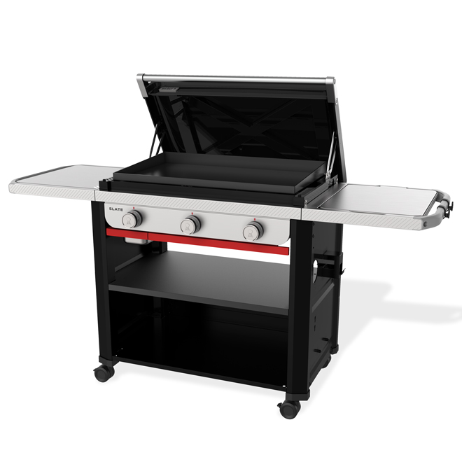 Weber Slate 30-in Propane Gas Griddle with 3 Burners - 540-sq.in.