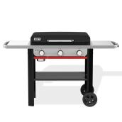 Plaque de cuisson 28 po au gaz propane Slate Weber à 3 brûleurs, 504 po²