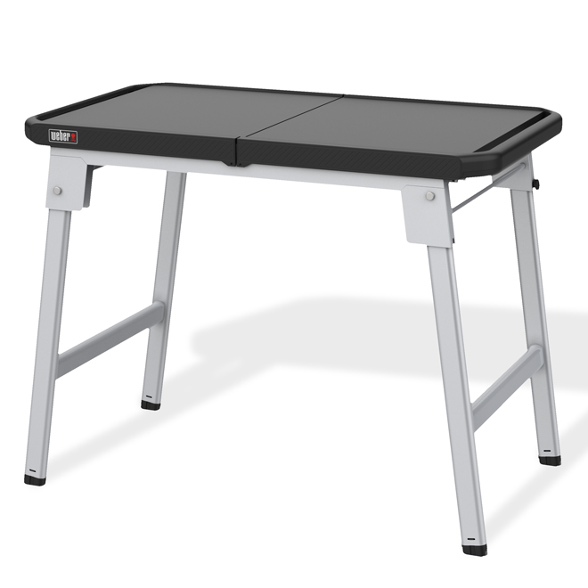 Weber Traveler Expandable Black/Silver BBQ Stand - 29.8 x 22.3 x 66.1-in