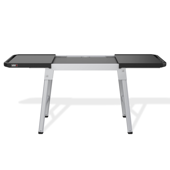 Weber Traveler Expandable Black/Silver BBQ Stand - 29.8 x 22.3 x 66.1-in