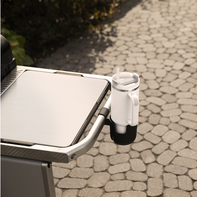 Weber BBQ Snap-On Black Plastic Bottle Holder