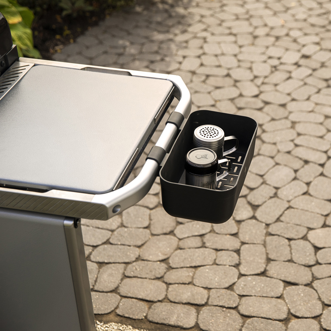 Weber BBQ Snap-On Black Plastic Condiment Caddy