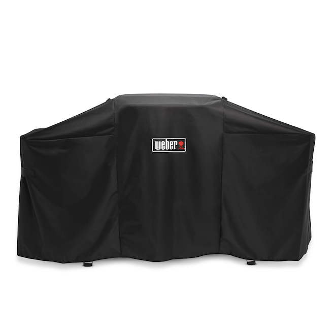 Weber Black Polyester 17 to 22-in BBQ Cover - 61.9 x 21.5 x 38.3-in