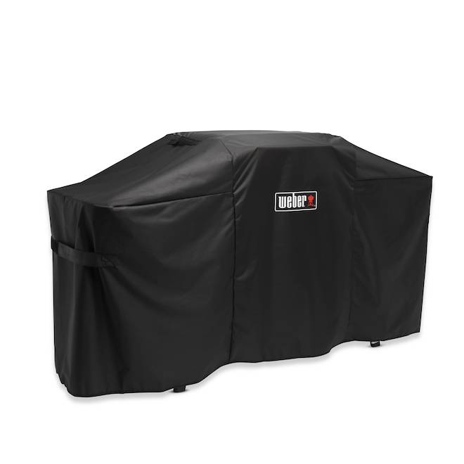 Weber Black Polyester 17 to 22-in BBQ Cover - 61.9 x 21.5 x 38.3-in