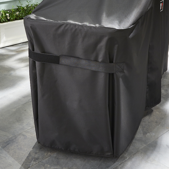 Weber Black Polyester 17 to 22-in BBQ Cover - 61.9 x 21.5 x 38.3-in