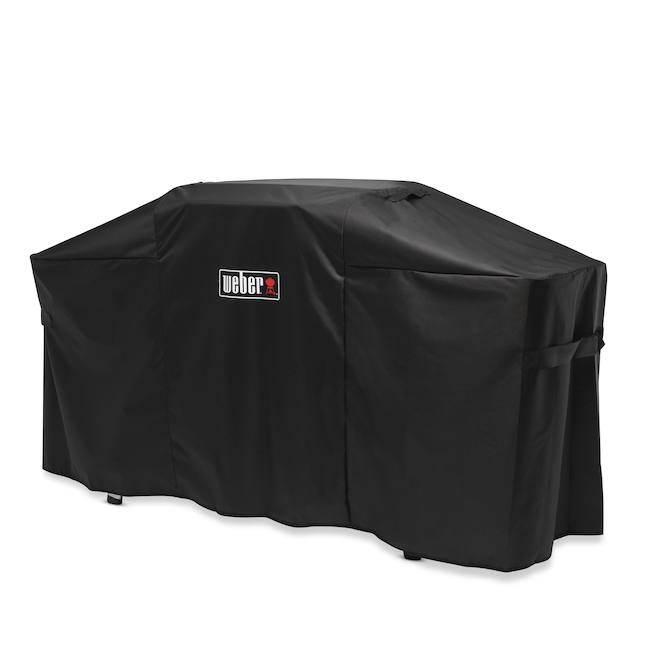 Weber Black Polyester 17 to 22-in BBQ Cover - 61.9 x 21.5 x 38.3-in