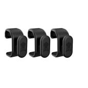 Weber Works Snap-on Black Plastic Tool Hooks - 3 Pcs