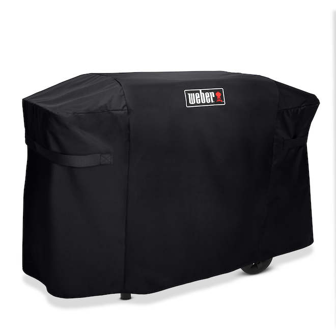 Weber Slate 28-in Griddle Cover in Black Polyester