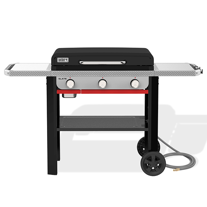 Weber Slate Griddle Natural Gas 28-in with 3 Burners 36 000 BTU - Black
