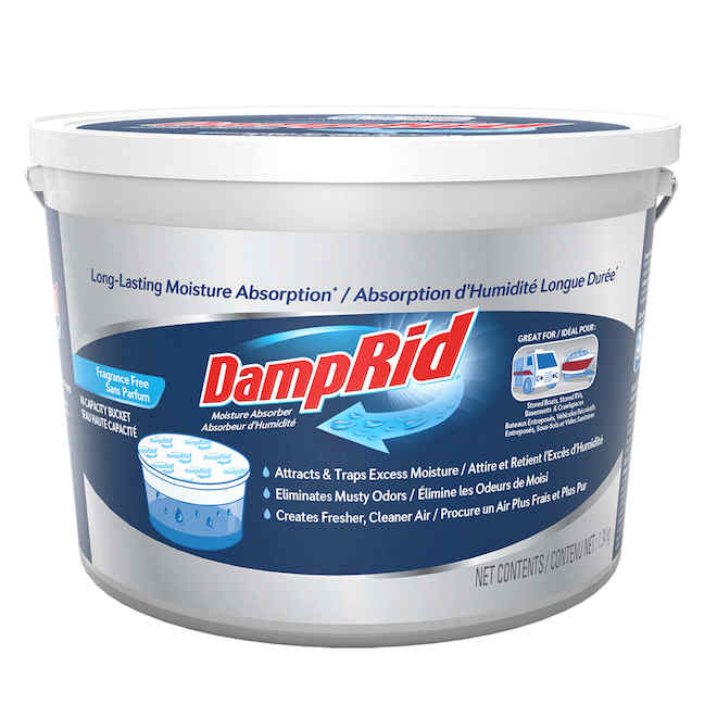 DampRid Moisture Absorber Hi-Capacity Bucket - Fragrance Free - 61.37 ...