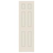 Metrie 6-Panel Interior Door - Primed Hardboard - 28-in x 80-in x 1 3/8-in