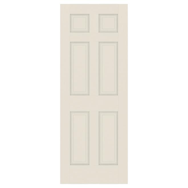 Porte d'intérieur en MDF apprêté blanc de Metrie à âme creuse 36 po x 80 po x 1 3/8 po