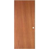 Porte plane Lauan de Metrie, âme creuse, préusinée, acajou, 80 po x 34 po x 1 3/8 po