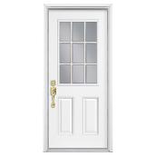 Masonite Pre-Hung Steel Entry Door - 6-Lite Glass - 2-Panel - Primed - White