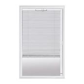 Masonite Exterior Door Lite with Mini Blinds - White - Tempered Glass - 23-in W x 36-in H