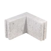 Permacon Tongue-and-Groove Universal Edge Stone - Concrete - Grey -12-in L x 8-in H x 3 1/8-in W