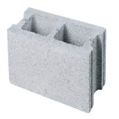 Permacon Hollow Concrete Block Standard Grey 8-in W x 8-in H x 16-in L