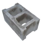 Permacon Concrete Block - Standard - Grey - 10-in W x 8-in H x 16-in L