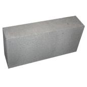 Permacon Solid Block - Grey - Concrete - 8-in W x 3-in H x 16-in L
