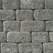 Permacon Decorative Country Block - Concrete - Charcoal Toned - 9-in L x 9-in W x 4-in H