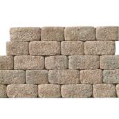 Permacon Decorative Country Block - Concrete - Beige Toned - 9-in L x 9-in W x 4-in H
