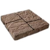 Permacon Quadral Patio Slab - Concrete - Earth Blend - 16-in L x 16-in W x 2-in H