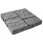 Permacon Quadral Patio Slab - Concrete - Charcoal Grey - 16-in L x 16-in W x 2-in H